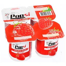 Iogurte, sabor a morango