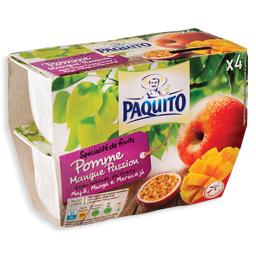 Puré de maçã, manga e maracujá