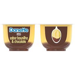 Sobremesa Danette duo baunilha e caramelo