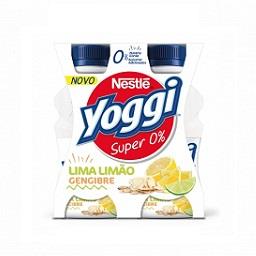 Iogurte Líquido Yoggi Super 0% Lima/Limão/Gengibre