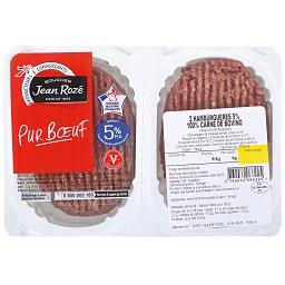 2 hambúrgueres de bovino com 5% matéria gorda