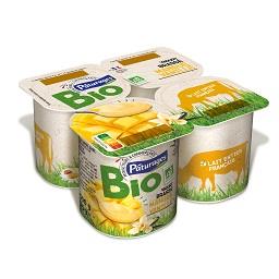 Iogurte bio manga e baunilha