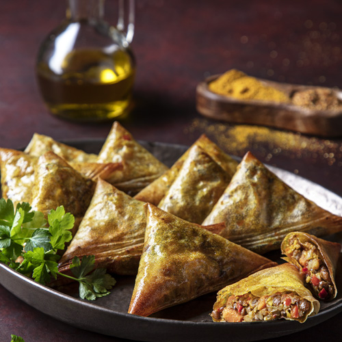 Chamuças de vegetais